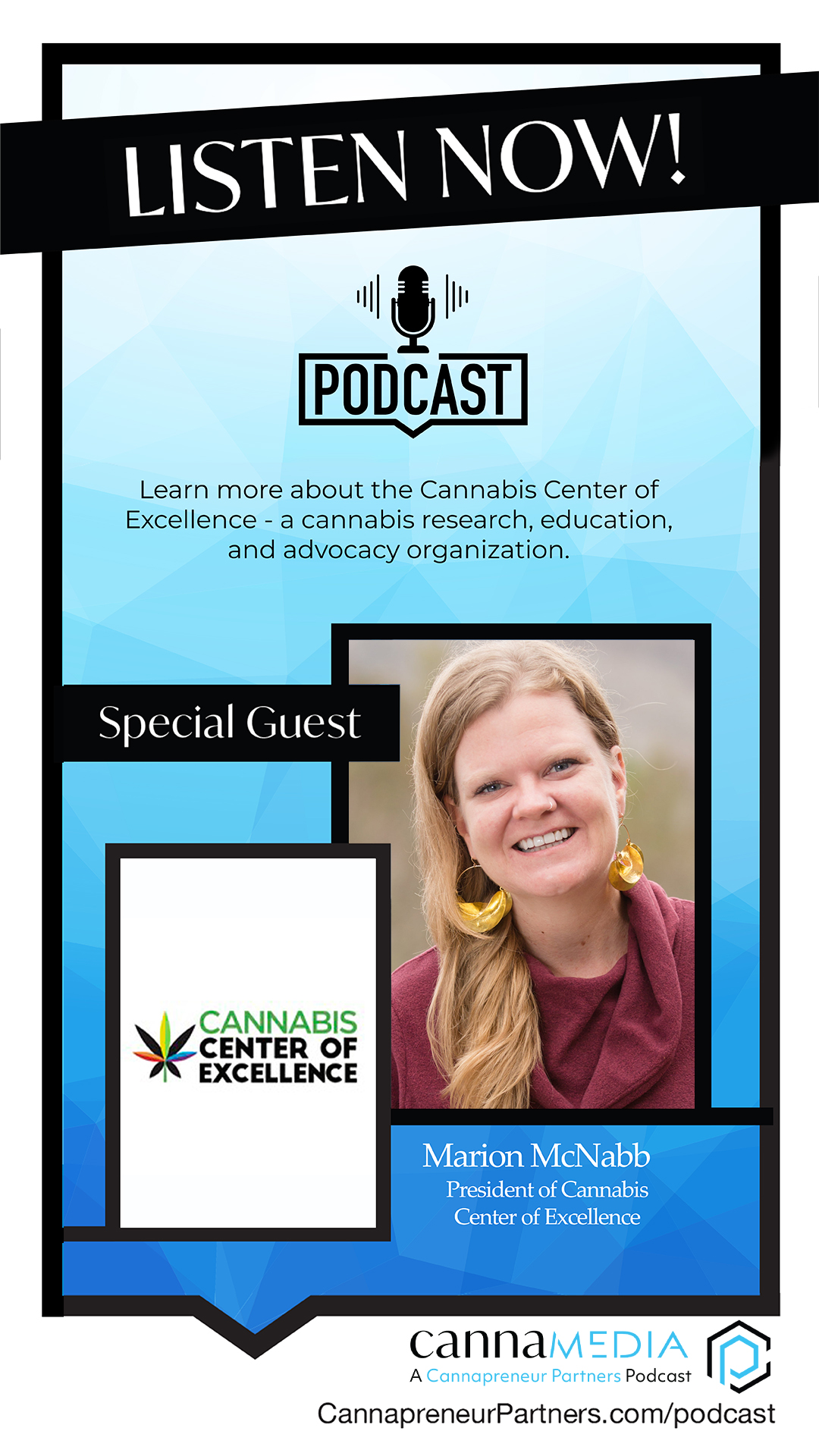 Dr. Marion McNabb – Cannabis Center of Excellence, President & Founder